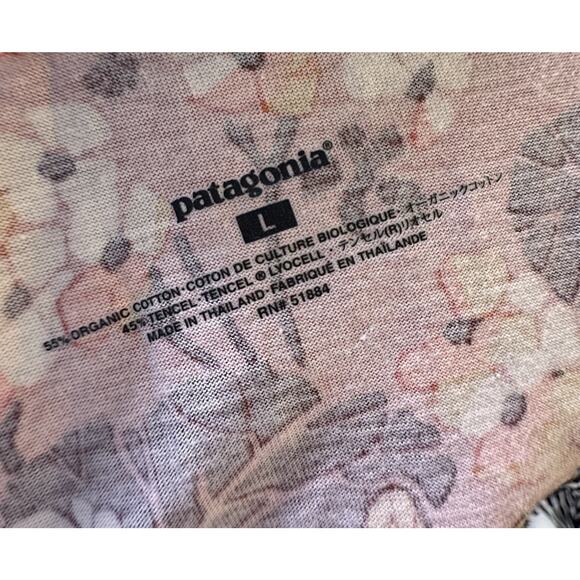 Patagonia Red Floral Circle Skirt Pull On Sz L Outdoor Hiking Camping Gorpcore - Picture 6 of 16